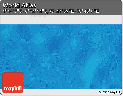 Political 3D Map of the Area around 0° 52' 31" S, 78° 16' 30" E