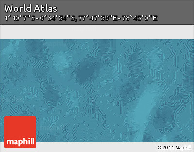 Satellite 3D Map of the Area around 0° 52' 31" S, 78° 16' 30" E