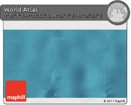 Satellite 3D Map of the Area around 0° 52' 31" S, 79° 7' 30" E