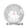 Outline Map of the Area around 0° 52' 31" S, 79° 7' 30" E, rectangular outline