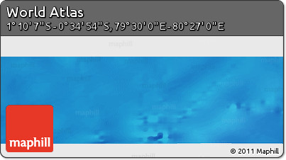 Physical Panoramic Map of the Area around 0° 52' 31" S, 79° 58' 29" E