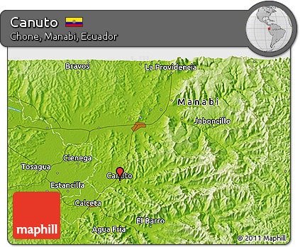 Physical 3D Map of Canuto