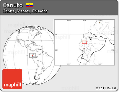 Blank Location Map of Canuto