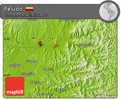 Physical Map of Peludo