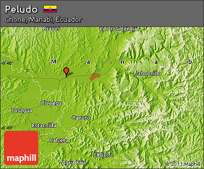Physical Map of Peludo