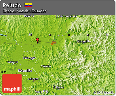Physical Map of Peludo