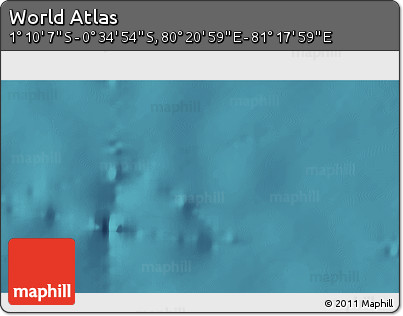 Satellite 3D Map of the Area around 0° 52' 31" S, 80° 49' 29" E