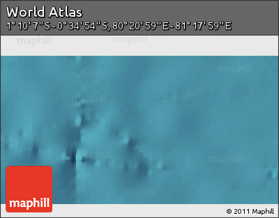 Satellite 3D Map of the Area around 0° 52' 31" S, 80° 49' 29" E