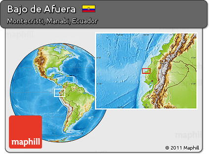 Physical Location Map of Bajo De Afuera