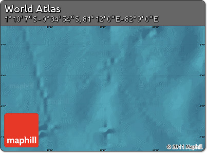 Satellite Map of the Area around 0° 52' 31" S, 81° 40' 30" E