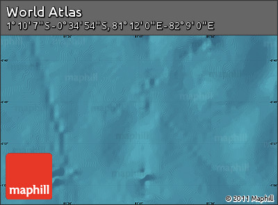 Satellite Map of the Area around 0° 52' 31" S, 81° 40' 30" E