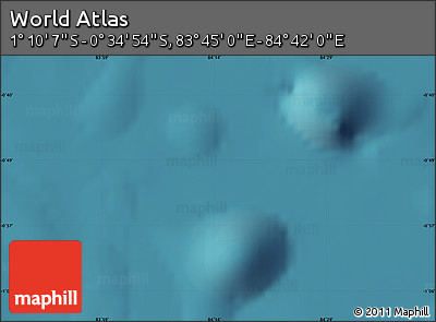 Satellite Map of the Area around 0° 52' 31" S, 84° 13' 29" E