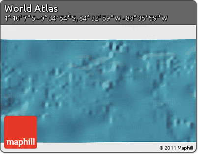 Satellite 3D Map of the Area around 0° 52' 31" S, 84° 4' 29" W