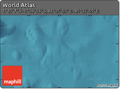 Satellite Map of the Area around 0° 52' 31" S, 85° 4' 29" E