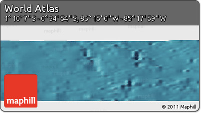 Satellite Panoramic Map of the Area around 0° 52' 31" S, 85° 46' 30" W