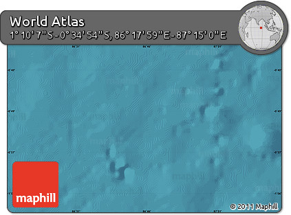 Satellite Map of the Area around 0° 52' 31" S, 86° 46' 30" E