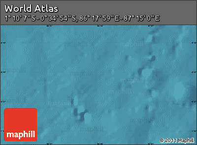 Satellite Map of the Area around 0° 52' 31" S, 86° 46' 30" E