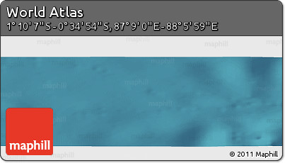 Satellite Panoramic Map of the Area around 0° 52' 31" S, 87° 37' 30" E