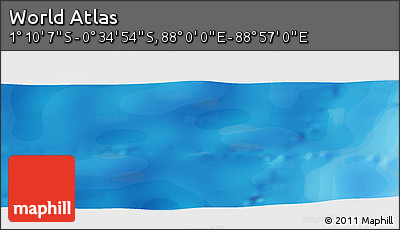 Political Panoramic Map of the Area around 0° 52' 31" S, 88° 28' 29" E