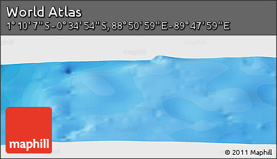 Political Panoramic Map of the Area around 0° 52' 31" S, 89° 19' 29" E