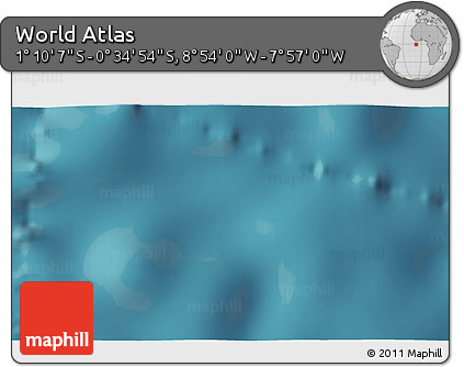 Satellite 3D Map of the Area around 0° 52' 31" S, 8° 25' 30" W