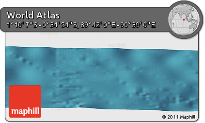 Satellite Panoramic Map of the Area around 0° 52' 31" S, 90° 10' 30" E