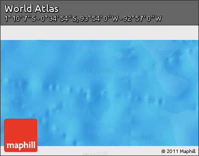 Political 3D Map of the Area around 0° 52' 31" S, 93° 25' 30" W