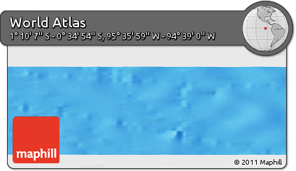 Physical Panoramic Map of the Area around 0° 52' 31" S, 95° 7' 30" W