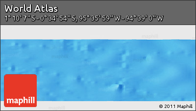 Physical Panoramic Map of the Area around 0° 52' 31" S, 95° 7' 30" W