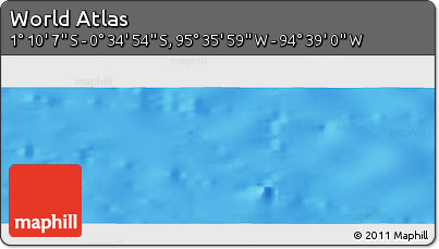 Physical Panoramic Map of the Area around 0° 52' 31" S, 95° 7' 30" W