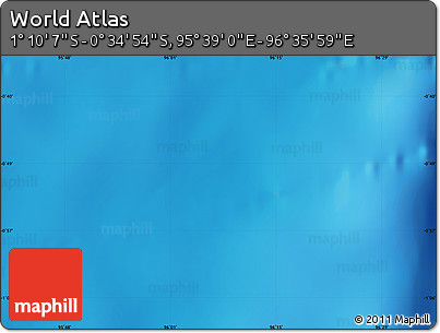 Physical Map of the Area around 0° 52' 31" S, 96° 7' 30" E