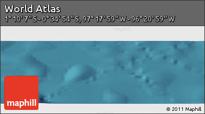 Satellite Panoramic Map of the Area around 0° 52' 31" S, 96° 49' 29" W