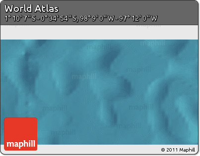 Satellite 3D Map of the Area around 0° 52' 31" S, 97° 40' 30" W