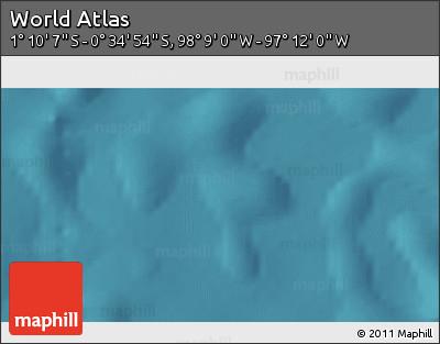Satellite 3D Map of the Area around 0° 52' 31" S, 97° 40' 30" W