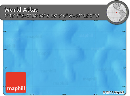 Physical Map of the Area around 0° 52' 31" S, 97° 40' 30" W