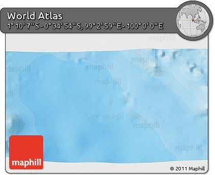Political 3D Map of the Area around 0° 52' 31" S, 99° 31' 30" E