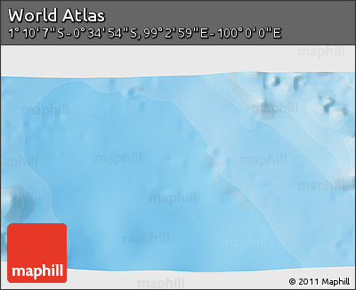 Political 3D Map of the Area around 0° 52' 31" S, 99° 31' 30" E