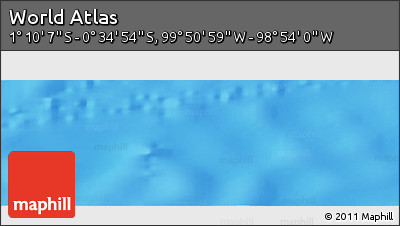 Physical Panoramic Map of the Area around 0° 52' 31" S, 99° 22' 30" W