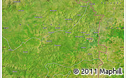 Satellite Map of the area around 10° 7' 21" N, 0° 4' 30" E