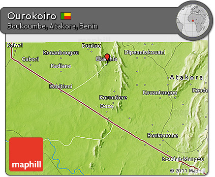 Physical 3D Map of Ourokoiro