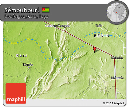 Physical 3D Map of Sémouhourl