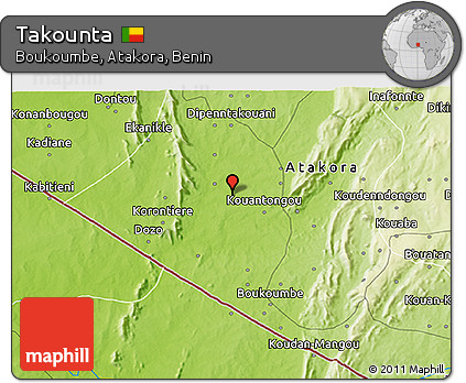 Physical 3D Map of Takounta