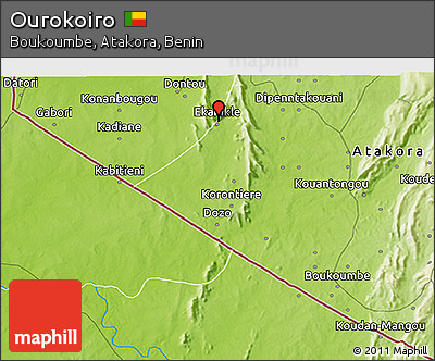 Physical 3D Map of Ourokoiro