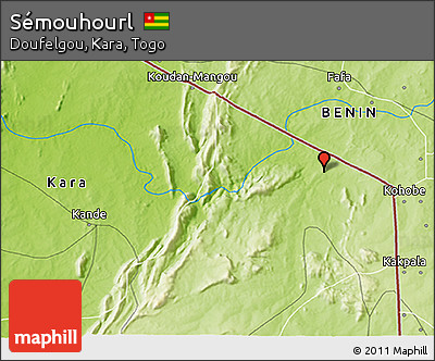 Physical 3D Map of Sémouhourl