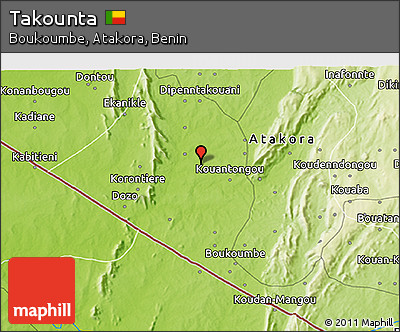 Physical 3D Map of Takounta
