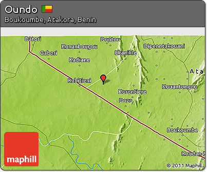Physical 3D Map of Oundo