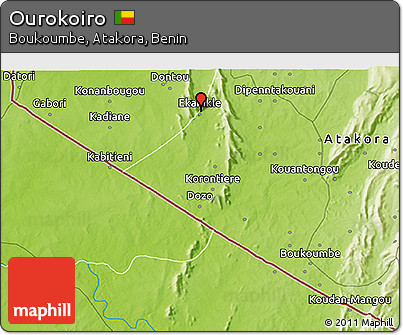 Physical 3D Map of Ourokoiro
