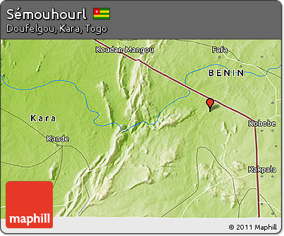 Physical 3D Map of Sémouhourl