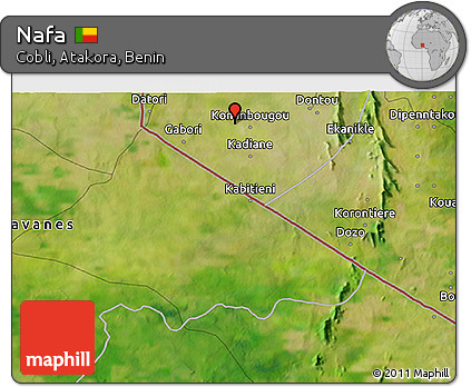 Satellite 3D Map of Nafa