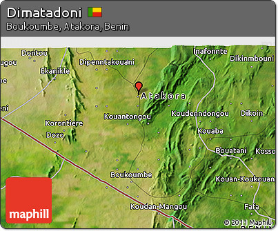Satellite 3D Map of Dimatadoni